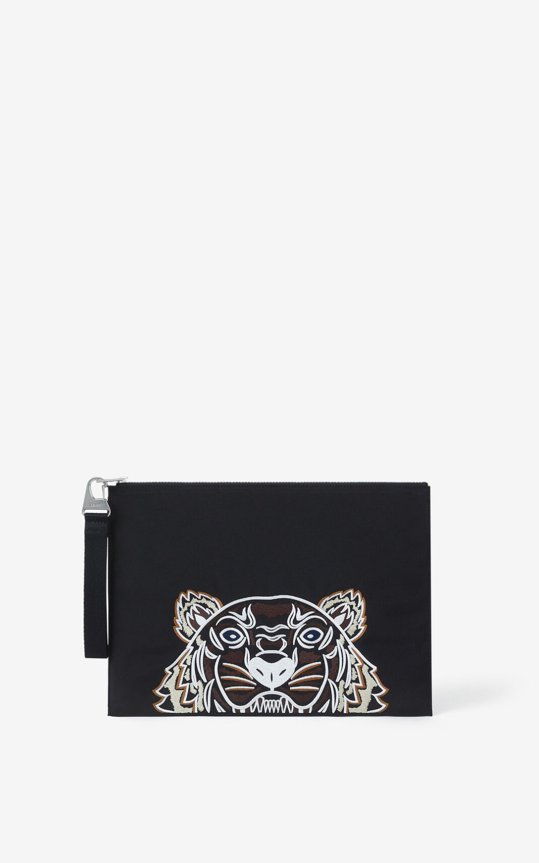 Portefeuille Kenzo Toile Kampus Tiger Femme Noir | FWME-08357